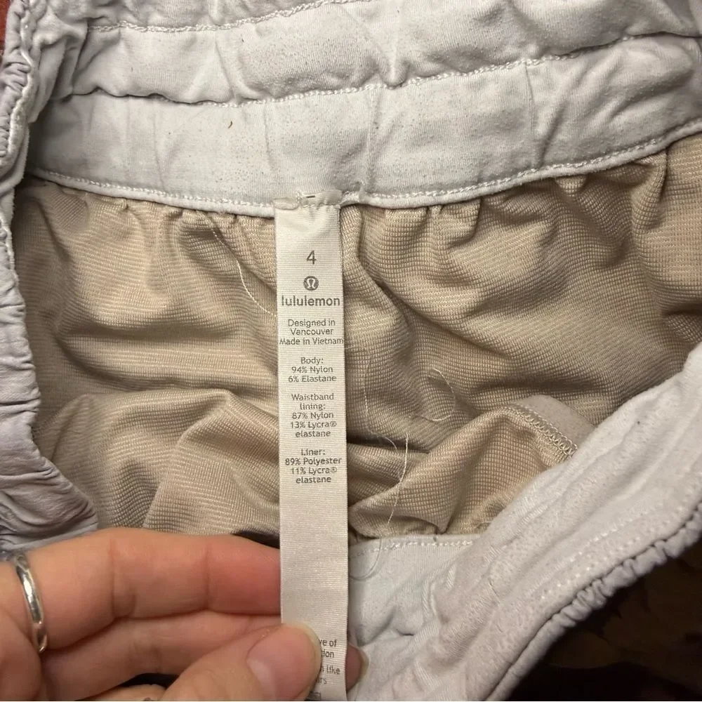 lululemon athletica Light gray Women's Athletic Shorts - Picture 2 of 5